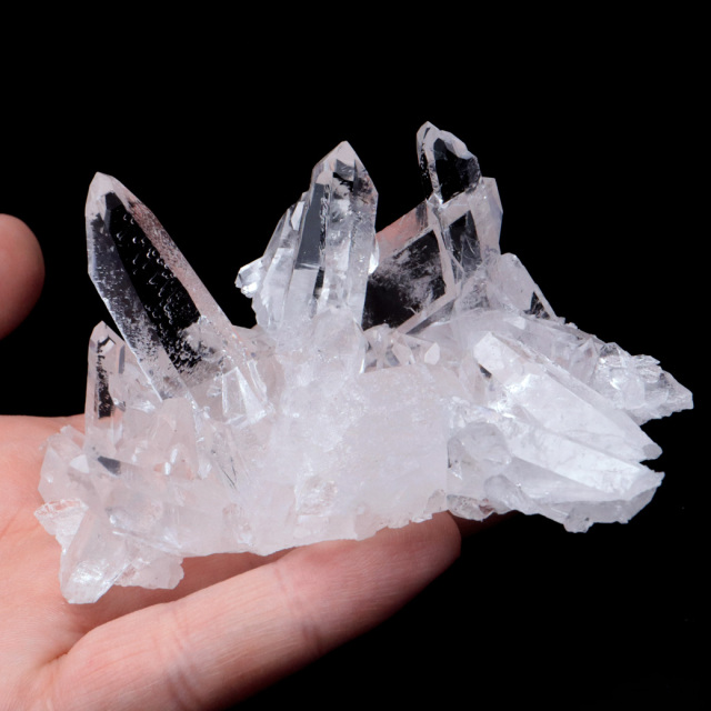 天然 水晶 クラスター ブラジル ゼッカ産 透明感が美しい ゼッカクォーツ 原石 天然石 1点物 パワーストーン
