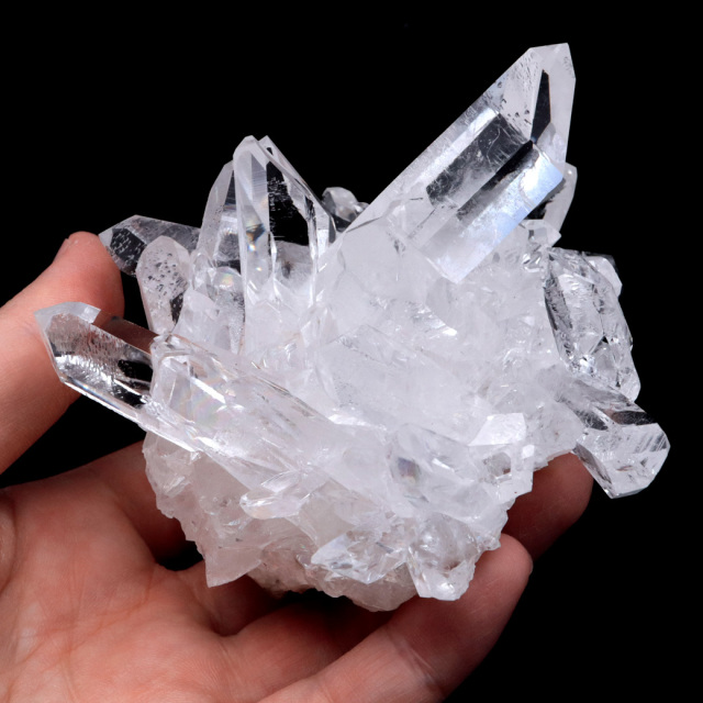 天然 水晶 クラスター ブラジル ゼッカ産 透明感が美しい ゼッカクォーツ 原石 天然石 1点物 パワーストーン