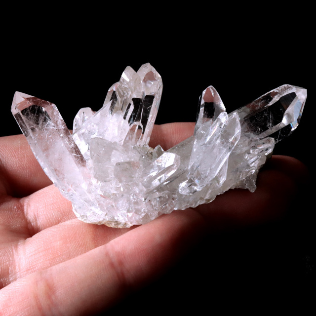 天然 水晶 クラスター 51g ブラジル ゼッカ産 透明感が美しい ゼッカクォーツ 原石 天然石 1点物 パワーストーン クリスタル