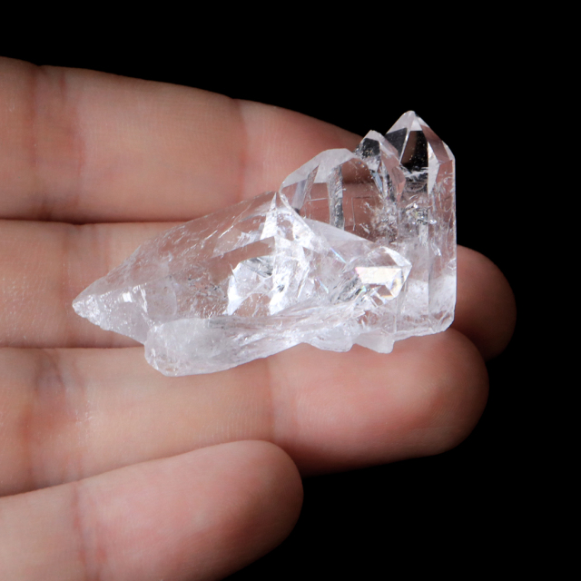 天然 水晶 クラスター ミニ ブラジル ゼッカ産 透明感が美しい ゼッカクォーツ 原石 天然石 1点物 パワーストーン クリスタル