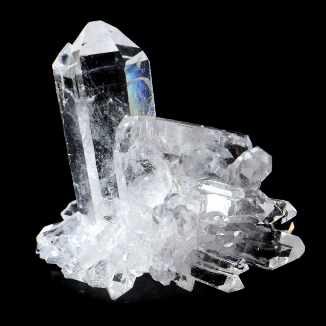 天然 水晶 クラスター ミニ ブラジル ゼッカ産 透明感が美しい ゼッカクォーツ 原石 天然石 1点物 パワーストーン クリスタル