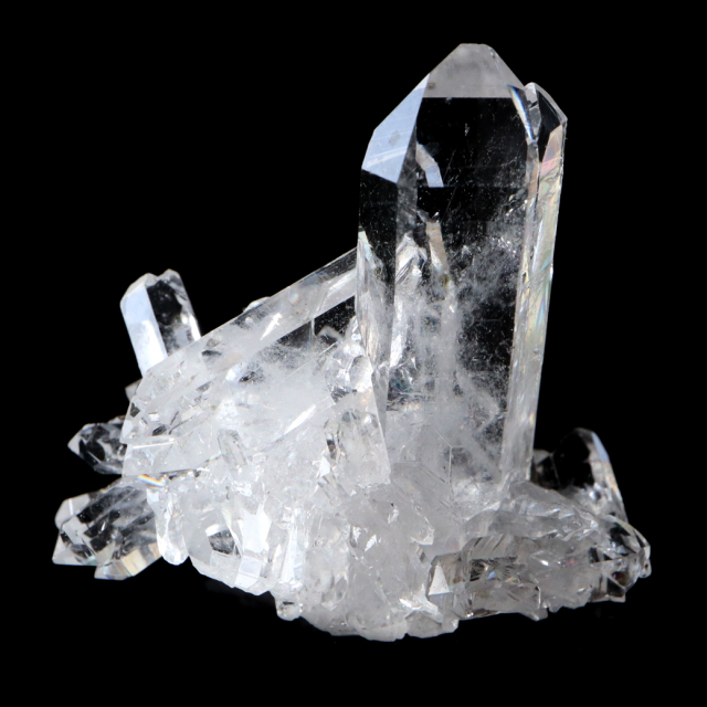 天然 水晶 クラスター ミニ ブラジル ゼッカ産 透明感が美しい ゼッカクォーツ 原石 天然石 1点物 パワーストーン クリスタル