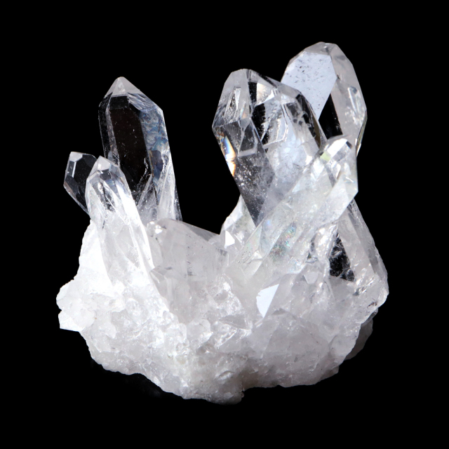 天然 水晶 クラスター ミニ ブラジル ゼッカ産 透明感が美しい ゼッカクォーツ 原石 天然石 1点物 パワーストーン クリスタル
