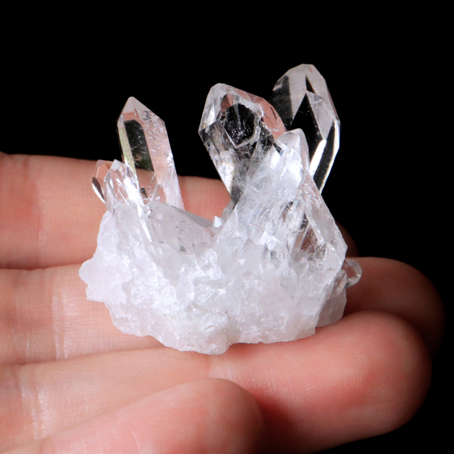 天然 水晶 クラスター ミニ ブラジル ゼッカ産 透明感が美しい ゼッカクォーツ 原石 天然石 1点物 パワーストーン クリスタル