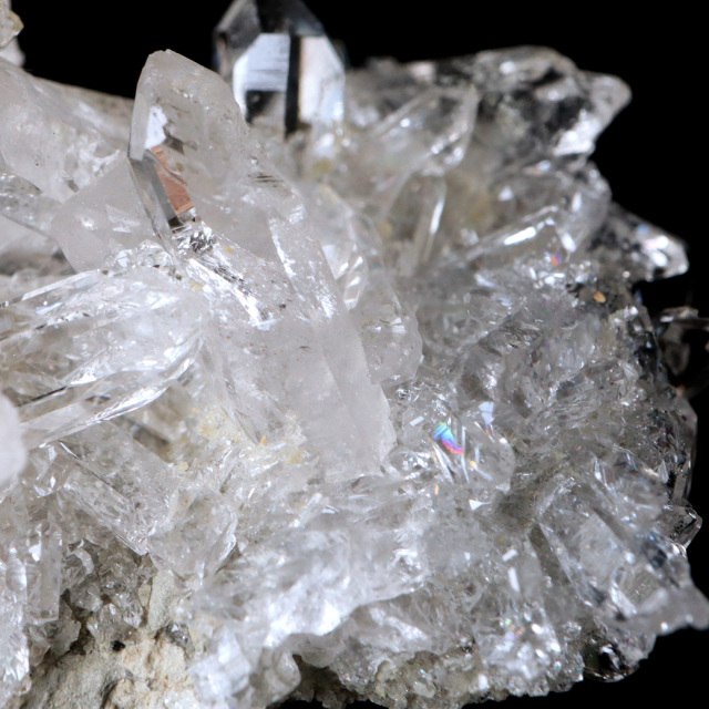 天然 水晶 クラスター ミニ ブラジル ゼッカ産 透明感が美しい ゼッカクォーツ 原石 天然石 1点物 パワーストーン クリスタル