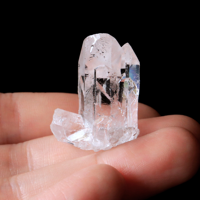 天然 水晶 クラスター ミニ ブラジル ゼッカ産 透明感が美しい ゼッカクォーツ 原石 天然石 1点物 パワーストーン クリスタル