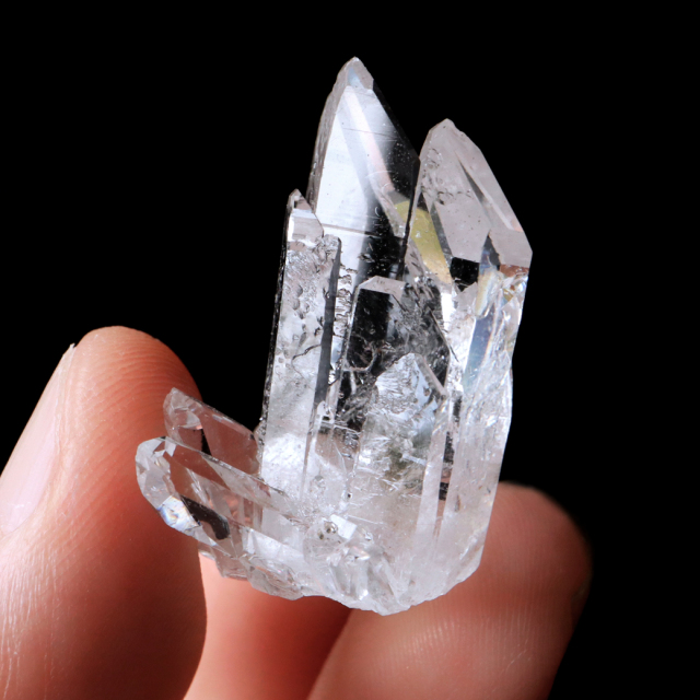 天然 水晶 クラスター ミニ ブラジル ゼッカ産 透明感が美しい ゼッカクォーツ 原石 天然石 1点物 パワーストーン クリスタル