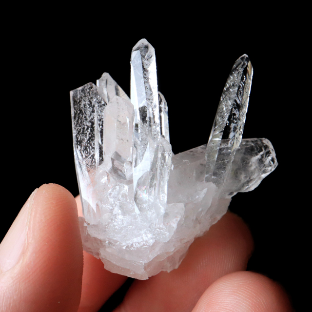 天然 水晶 クラスター ミニ ブラジル ゼッカ産 透明感が美しい ゼッカクォーツ 原石 天然石 1点物 パワーストーン クリスタル
