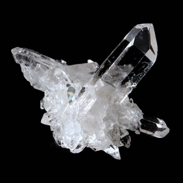 天然 水晶 クラスター ミニ ブラジル ゼッカ産 透明感が美しい ゼッカクォーツ 原石 天然石 1点物 パワーストーン クリスタル