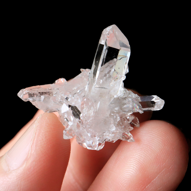 天然 水晶 クラスター ミニ ブラジル ゼッカ産 透明感が美しい ゼッカクォーツ 原石 天然石 1点物 パワーストーン クリスタル