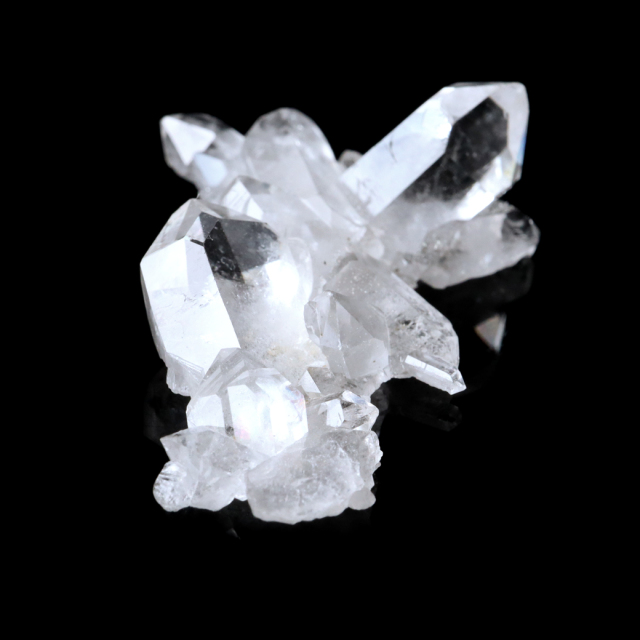 天然 水晶 クラスター ミニ ブラジル ゼッカ産 透明感が美しい ゼッカクォーツ 原石 天然石 1点物 パワーストーン クリスタル