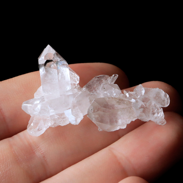 天然 水晶 クラスター ミニ ブラジル ゼッカ産 透明感が美しい ゼッカクォーツ 原石 天然石 1点物 パワーストーン クリスタル