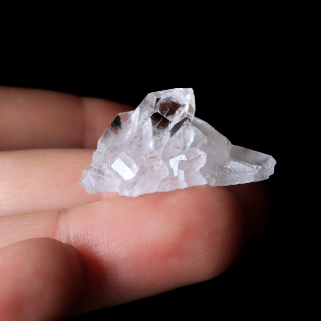 天然 水晶 クラスター ミニ ブラジル ゼッカ産 透明感が美しい ゼッカクォーツ 原石 天然石 1点物 パワーストーン クリスタル