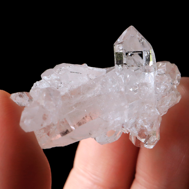 天然 水晶 クラスター ミニ ブラジル ゼッカ産 透明感が美しい ゼッカクォーツ 原石 天然石 1点物 パワーストーン クリスタル
