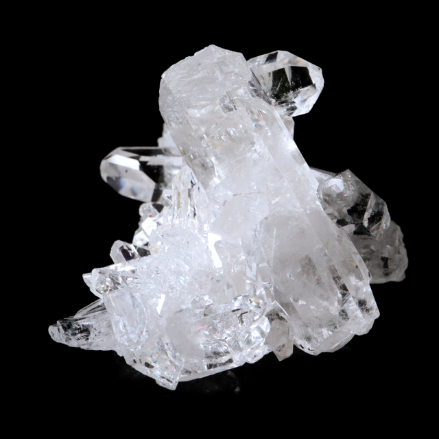 天然 水晶 クラスター ミニ ブラジル ゼッカ産 透明感が美しい ゼッカクォーツ 原石 天然石 1点物 パワーストーン クリスタル