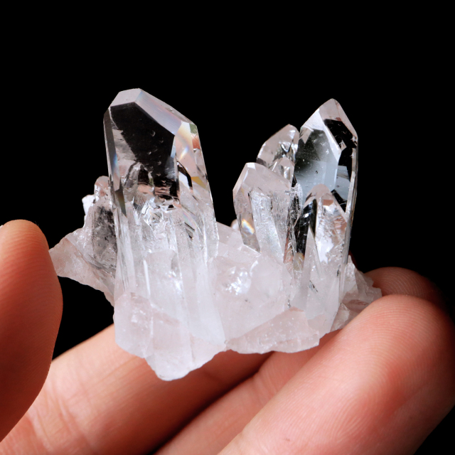 天然 水晶 クラスター ミニ ブラジル ゼッカ産 透明感が美しい ゼッカクォーツ 原石 天然石 1点物 パワーストーン クリスタル