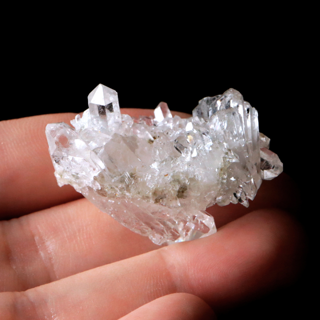 天然 水晶 クラスター ミニ ブラジル ゼッカ産 透明感が美しい ゼッカクォーツ 原石 天然石 1点物 パワーストーン クリスタル