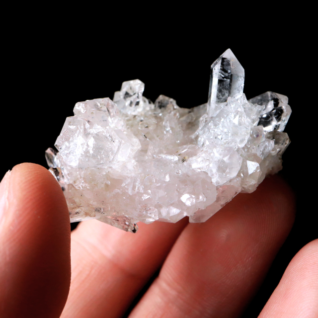 天然 水晶 クラスター ミニ ブラジル ゼッカ産 透明感が美しい ゼッカクォーツ 原石 天然石 1点物 パワーストーン クリスタル