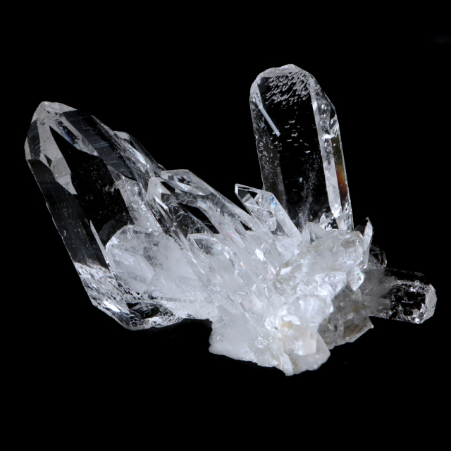 天然 水晶 クラスター ミニ ブラジル ゼッカ産 透明感が美しい ゼッカクォーツ 原石 天然石 1点物 パワーストーン クリスタル