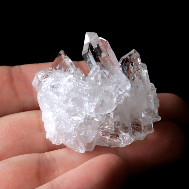 天然 水晶 クラスター ミニ ブラジル ゼッカ産 透明感が美しい ゼッカクォーツ 原石 天然石 1点物 パワーストーン クリスタル