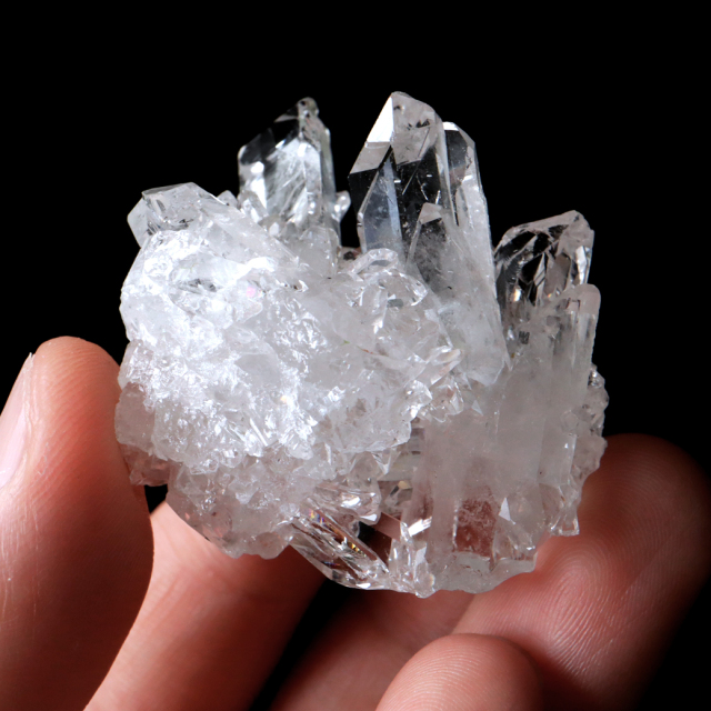 天然 水晶 クラスター ミニ ブラジル ゼッカ産 透明感が美しい ゼッカクォーツ 原石 天然石 1点物 パワーストーン クリスタル