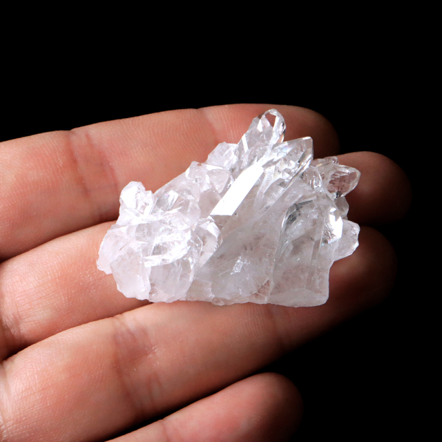 天然 水晶 クラスター ミニ ブラジル ゼッカ産 透明感が美しい ゼッカクォーツ 原石 天然石 1点物 パワーストーン クリスタル