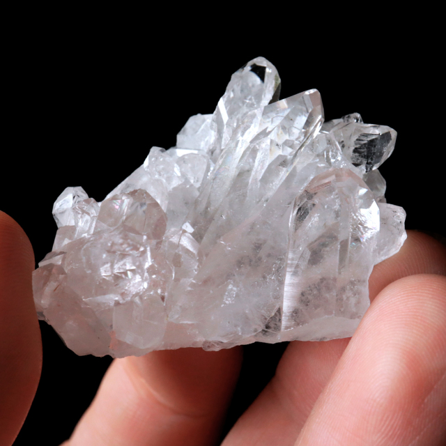 天然 水晶 クラスター ミニ ブラジル ゼッカ産 透明感が美しい ゼッカクォーツ 原石 天然石 1点物 パワーストーン クリスタル