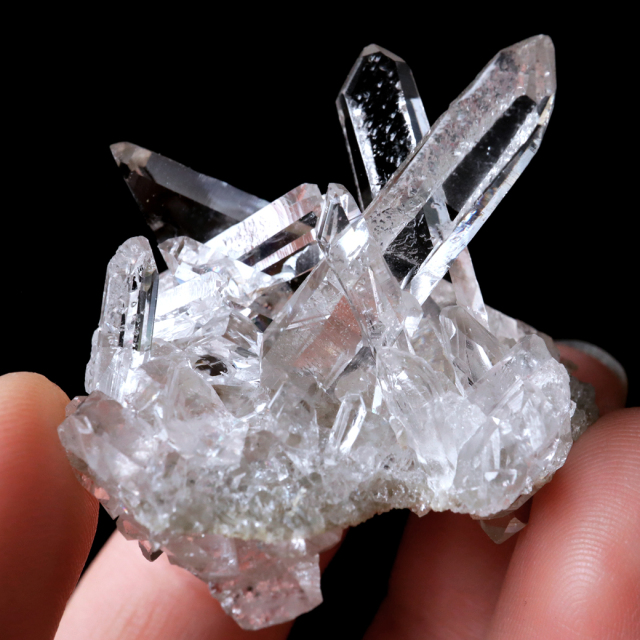 天然 水晶 クラスター ミニ ブラジル ゼッカ産 透明感が美しい ゼッカクォーツ 原石 天然石 1点物 パワーストーン クリスタル