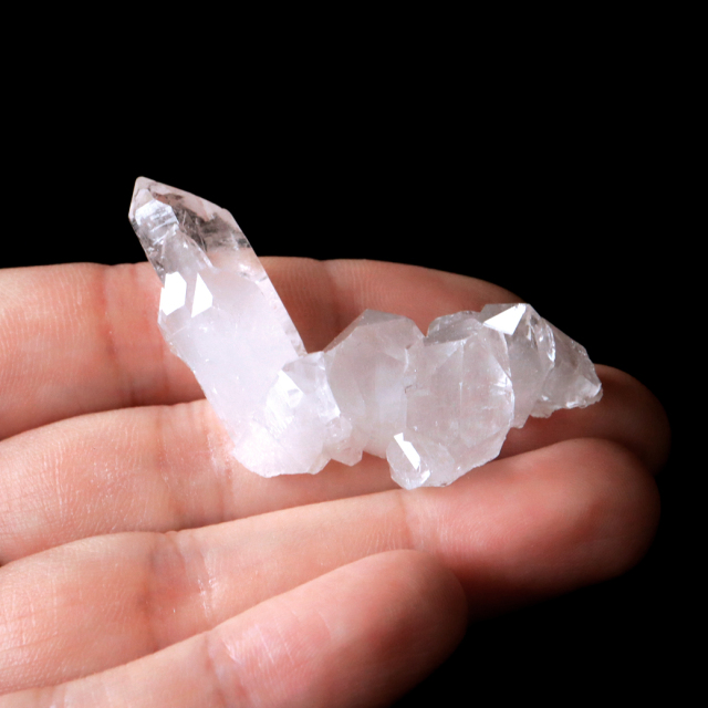 天然 水晶 クラスター ミニ ブラジル ゼッカ産 透明感が美しい ゼッカクォーツ 原石 天然石 1点物 パワーストーン クリスタル