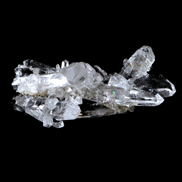 天然 水晶 クラスター ミニ ブラジル ゼッカ産 透明感が美しい ゼッカクォーツ 原石 天然石 1点物 パワーストーン クリスタル