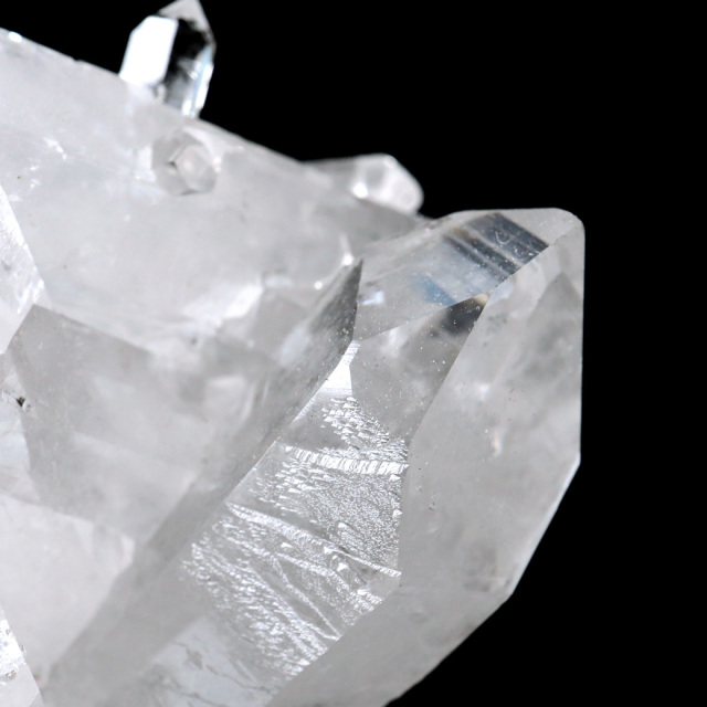 天然 水晶 クラスター 119g ブラジル ゼッカ産  双剣 ダブルポイント 虹入り ゼッカクォーツ 天然石 1点物 パワーストーン 