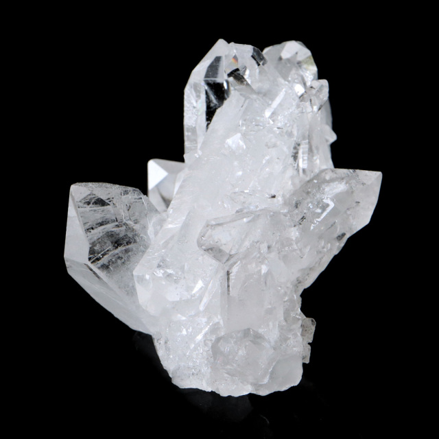 天然 水晶 クラスター 119g ブラジル ゼッカ産  双剣 ダブルポイント 虹入り ゼッカクォーツ 天然石 1点物 パワーストーン 