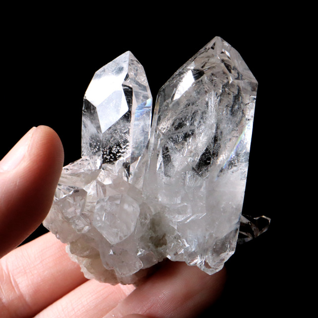 天然 水晶 クラスター 75g ブラジル ゼッカ産 透明感が美しい ゼッカクォーツ 天然石 1点物 パワーストーン 