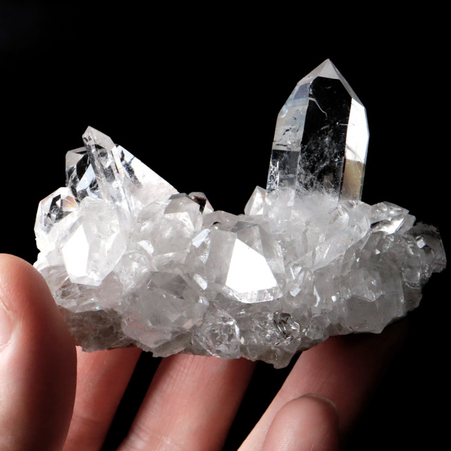天然 水晶 クラスター 72g ブラジル ゼッカ産 透明感が美しい ゼッカクォーツ 天然石 1点物 パワーストーン 