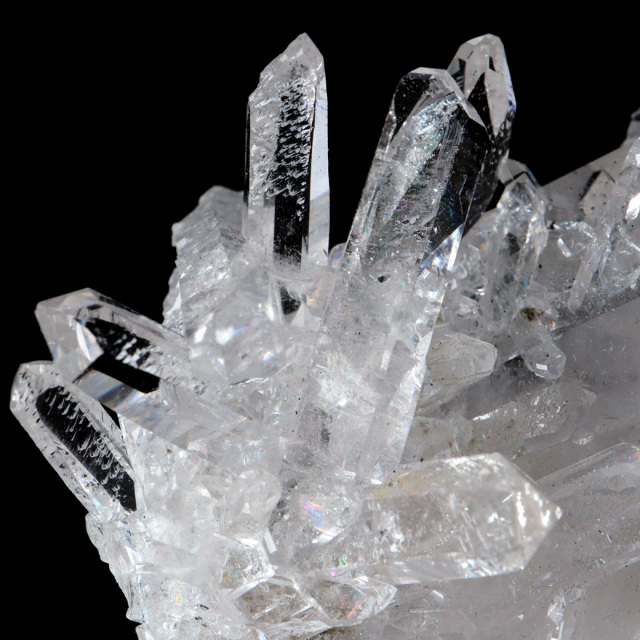 天然 水晶 クラスター 228g ブラジル ゼッカ産 透明感が美しい ゼッカクォーツ 原石 天然石 1点物