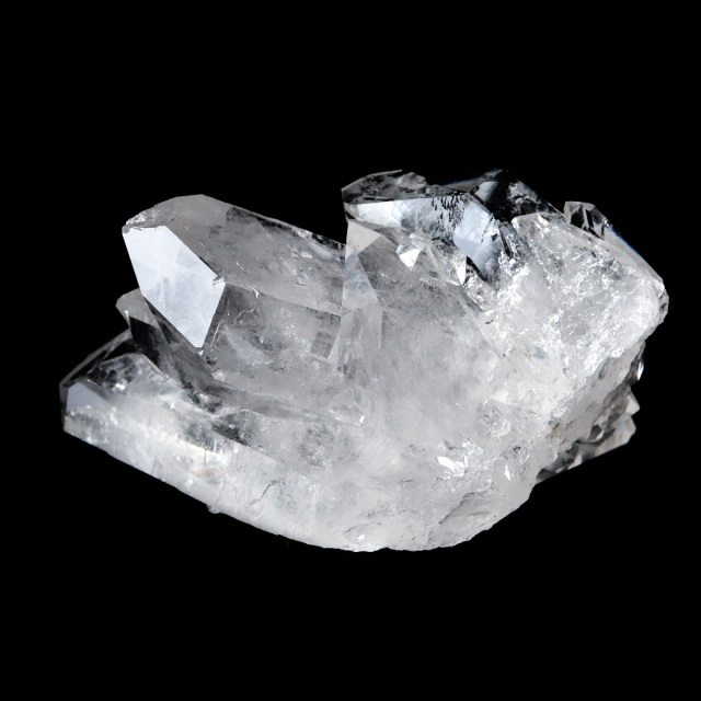 天然 水晶 クラスター 111g ブラジル ゼッカ産 双剣 ダブルポイント 虹入り ゼッカクォーツ 天然石 1点物 パワーストーン 
