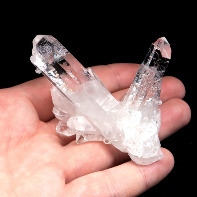 天然 水晶 クラスター ブラジル ゼッカ産 透明感が美しい ゼッカクォーツ 原石 天然石 1点物 パワーストーン