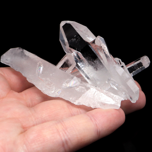 天然 水晶 クラスター ブラジル ゼッカ産 透明感が美しい ゼッカクォーツ 原石 天然石 1点物 パワーストーン