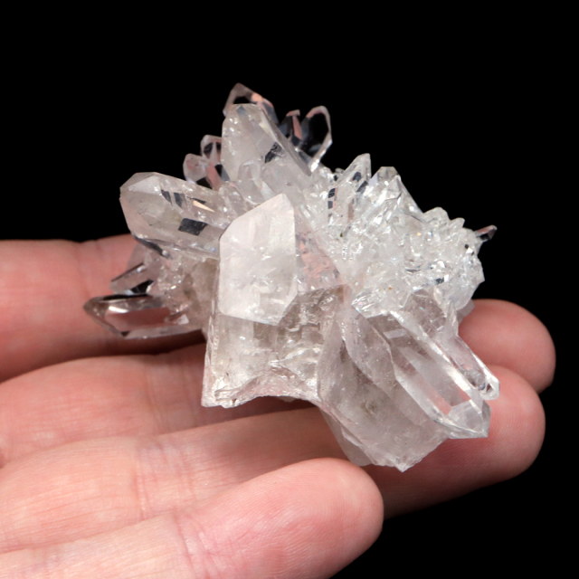 天然 水晶 クラスター ブラジル ゼッカ産 透明感が美しい ゼッカクォーツ 原石 天然石 1点物 パワーストーン
