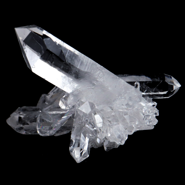 天然 水晶 クラスター ブラジル ゼッカ産 透明感が美しい ゼッカクォーツ 原石 天然石 1点物 パワーストーン