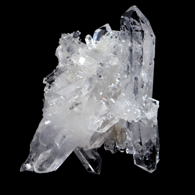天然 水晶 クラスター ブラジル ゼッカ産 透明感が美しい ゼッカクォーツ 原石 天然石 1点物 パワーストーン