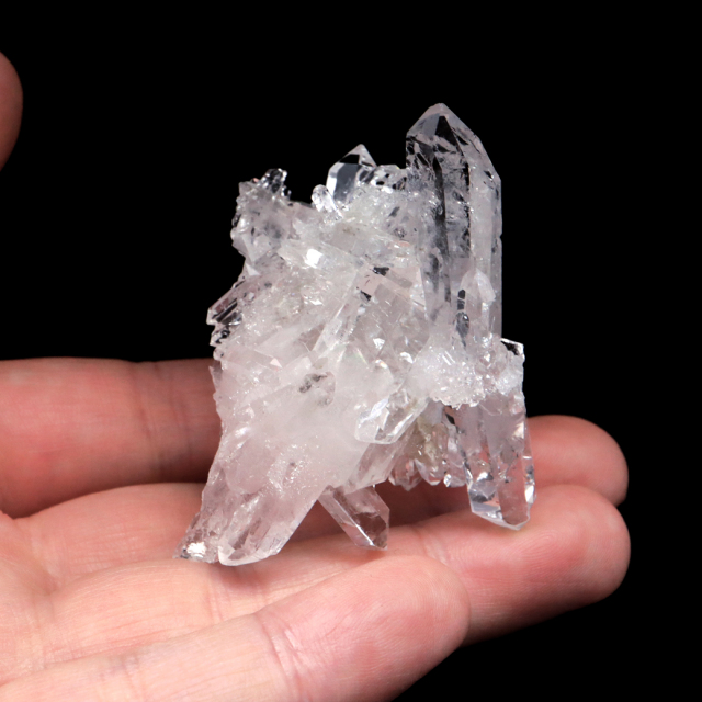 天然 水晶 クラスター ブラジル ゼッカ産 透明感が美しい ゼッカクォーツ 原石 天然石 1点物 パワーストーン