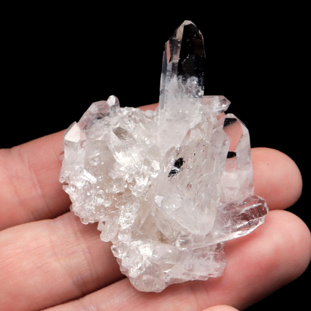 天然 水晶 クラスター ブラジル ゼッカ産 透明感が美しい ゼッカクォーツ 原石 天然石 1点物 パワーストーン