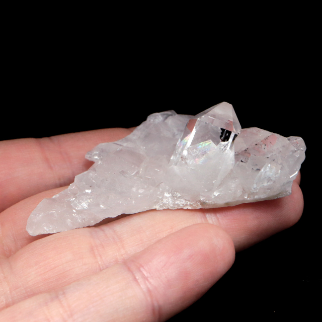 天然 水晶 クラスター ブラジル ゼッカ産 透明感が美しい ゼッカクォーツ 原石 天然石 1点物 パワーストーン
