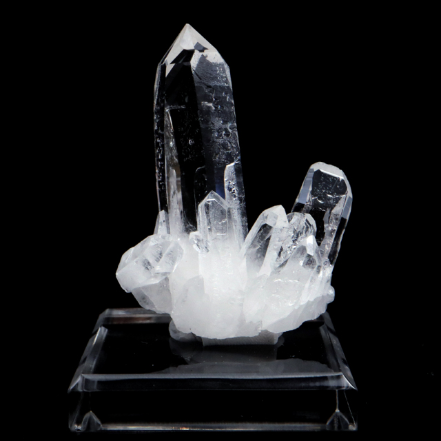 天然 水晶 クラスター ブラジル ゼッカ産 透明感が美しい ゼッカクォーツ 原石 天然石 1点物 パワーストーン