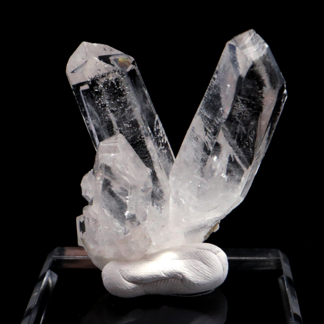 天然 水晶 クラスター ブラジル ゼッカ産 透明感が美しい ゼッカクォーツ 原石 天然石 1点物 パワーストーン