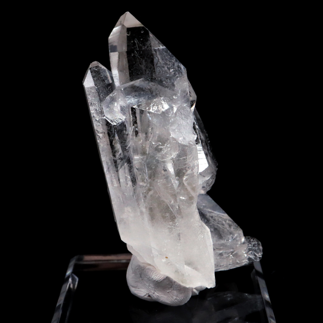 天然 水晶 クラスター ブラジル ゼッカ産 透明感が美しい ゼッカクォーツ 原石 天然石 1点物 パワーストーン