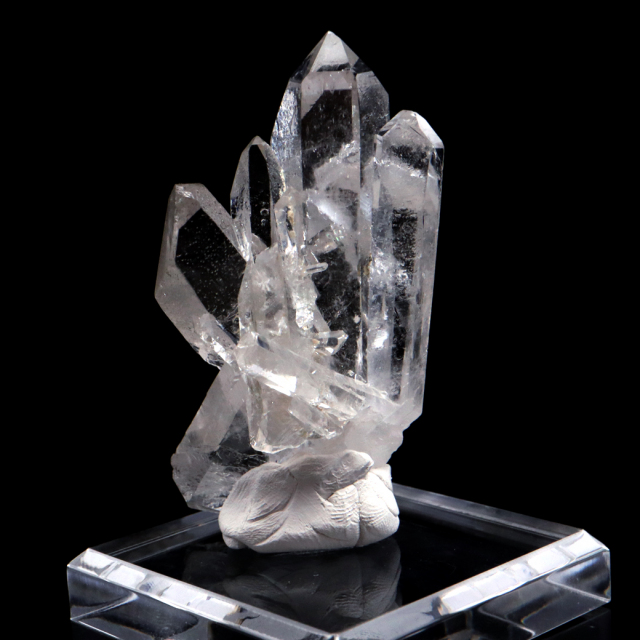 天然 水晶 クラスター ブラジル ゼッカ産 透明感が美しい ゼッカクォーツ 原石 天然石 1点物 パワーストーン