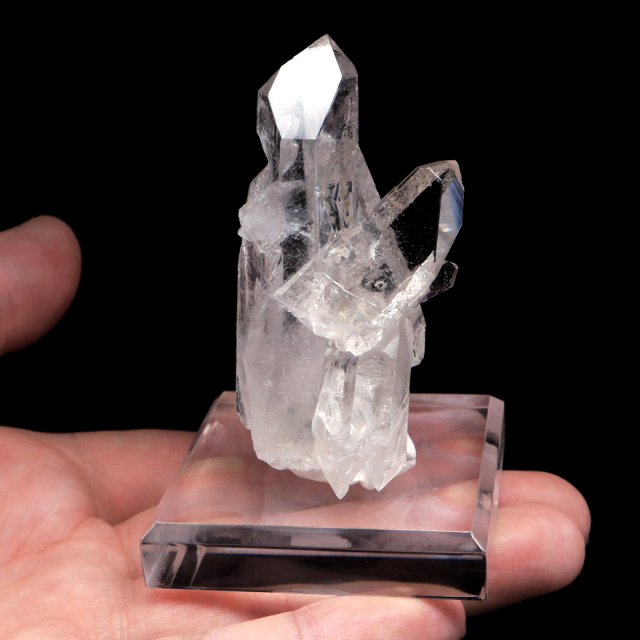 天然 水晶 クラスター ブラジル ゼッカ産 透明感が美しい ゼッカクォーツ 原石 天然石 1点物 パワーストーン