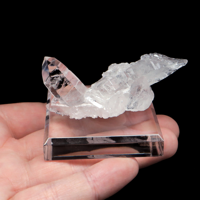 天然 水晶 クラスター ブラジル ゼッカ産 透明感が美しい ゼッカクォーツ 原石 天然石 1点物 パワーストーン